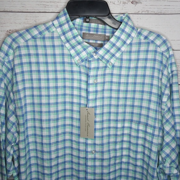 DANIEL CREMIEUX SIGNATURE MEN'S XL LINEN SHIRT